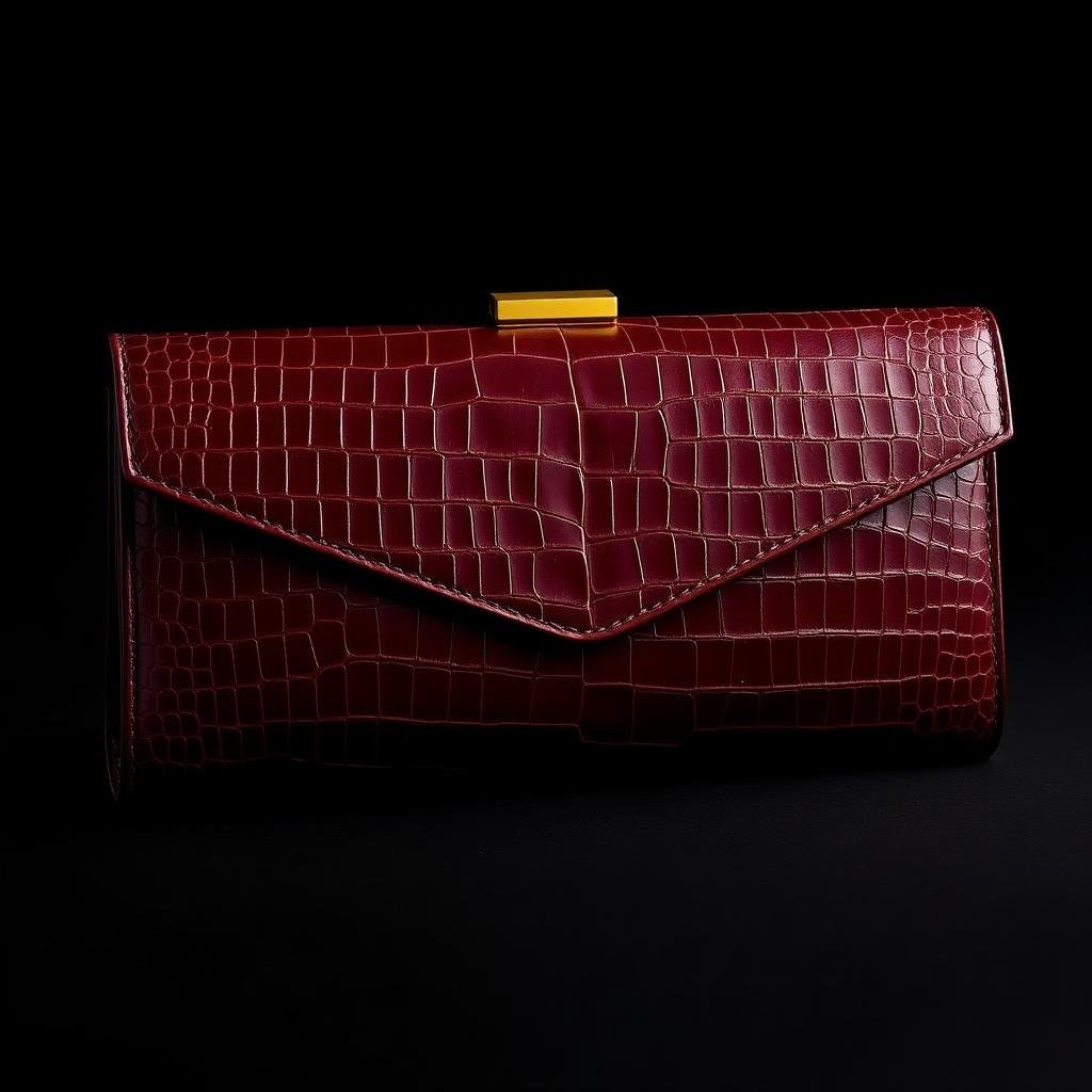 Clutch Bordeaux Croco